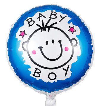 Фольгированный шар 18&rdquo; круг baby boy Китай