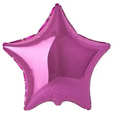 Фольгированный шар Flexmetal 18″ Звезда Розовый Металлик