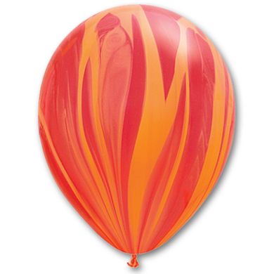 Латексный шар Qualatex 11″ Супер Агат Красно-Оранжевый (25шт)