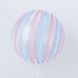 Повітряна кулька Сфера Bubbles (баблс) 18"/45см кристал прозорий з блакитними та рожевими смугами (Китай) - 2