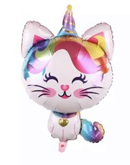 Фольгована кулька Велика фігура Кішка єдиноріг 92 см (Китай)