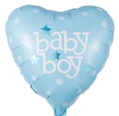Фольгированный шар 18” сердце baby boy Китай