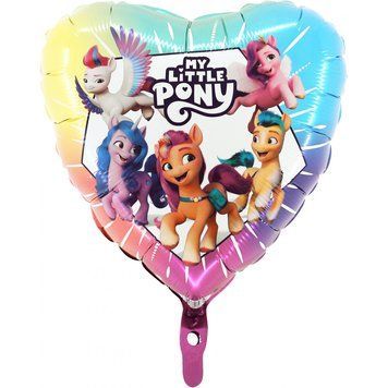 Фольгированный шарик Grabo 18&rdquo; Cердце My Little Pony