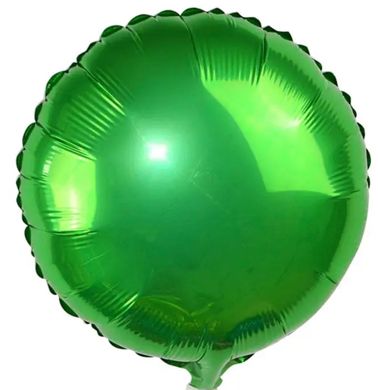 Фольгована кулька 18” круг Зелений (Китай)