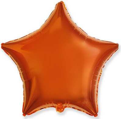Фольгированный шар Flexmetal 18″ Звезда Оранжевый