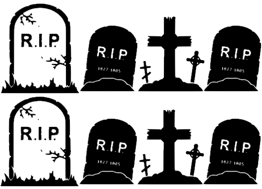 Наклейки Надгробия Хэллоуин