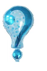 Фольгована кулька Велика фігура Знак питання блакитний 40*70см (Китай)