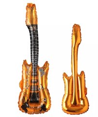 Большая фигура гитара золотая 85 см (кит)