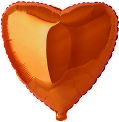 Фольгированный шар Flexmetal 18″ Сердце Оранжевый