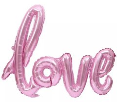 Надпись " love " Розовый 89х60см