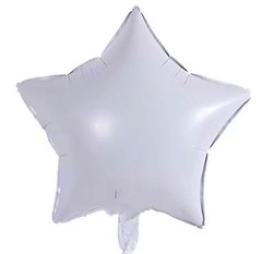 Фольгированный шар 18” Звезда Белая (Китай)