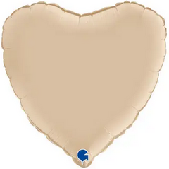 Фольгированный шар Grabo 18” Сердце Кремовое