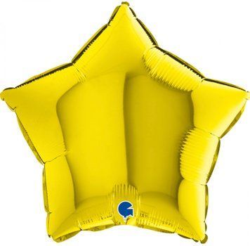 Фольгированный шар Grabo 18&rdquo; Звезда Желтая