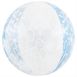 Фольгированный шар 22” Сфера НГ снежинки на голубом (Китай) - 1