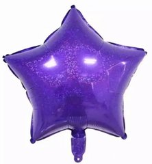 Фольгированный шар 18” Звезда Laser Purple (Китай)
