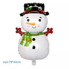 Фольгированный шар Большая фигура НГ Снеговик в шляпе (Китай)