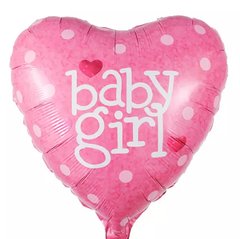 Фольгированный шар 18” сердце baby girl Китай