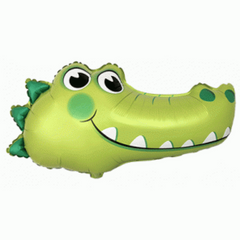 Фольгированный шар Flexmetal Мини фигура Голова Крокодила