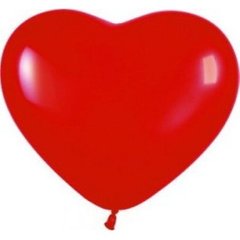 Латексна куля 17″ серце червона (42) 1 шт