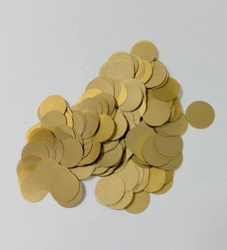 Конфетти Кружочек 12 мм золото матовое (50 г)