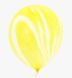 Латексна кулька Китай 12" Агат Жовтий (100 шт) - 1