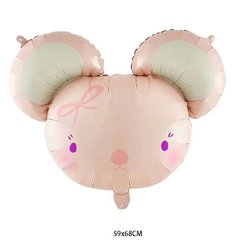 Фольгована кулька Велика фігура Мишка з вушками 59*68см (Китай)