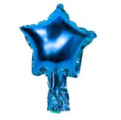 Фольгированный шар 5” Звезда Синяя (Китай)