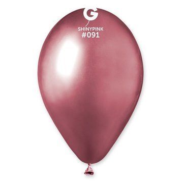 Латексна кулька Gemar 13&Prime; Хром Рожевий / Shiny Pink #091 (50 шт)