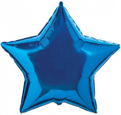 Фольгированный шар 5” Звезда Синяя (Китай)