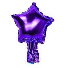 Фольгированный шар 5” Звезда Фиолетовая (Китай)