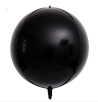 Фольгированный шар 22” Сфера Чёрный (Китай)