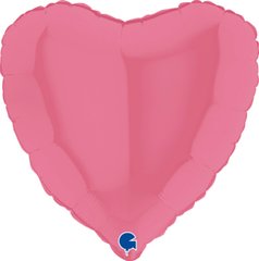 Фольгированный шар Grabo 18” Сердце Пастель Розовый (Bubble Gum)