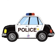 Фольгированный шар Grabo Большая фигура Полицейская машина