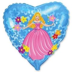 Фольгована кулька Flexmetal 18" серце принцеса