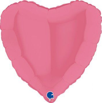 Фольгированный шар Grabo 18&rdquo; Сердце Пастель Розовый (Bubble Gum) уп