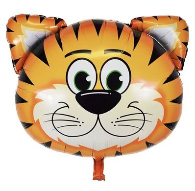 Фольгована кулька Міні фігура голова тигра (Китай)