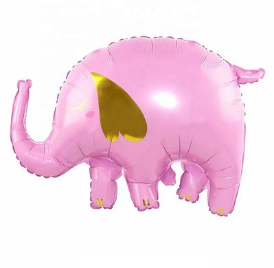 Фольгована кулька Велика фігура рожевий слоник 84 см (Китай)