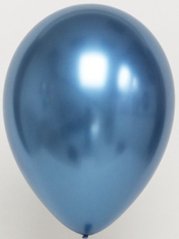 Латексна кулька Китай 12″ Хром Синій (1 шт)