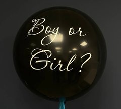 Латексна кулька Balonevi 24” Гендерна "BOY OR GIRL" 2-х стороння На визначення статі (1 шт)