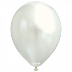 Латексный шар Kalisan 12” Белый металлик (White) (100 шт)