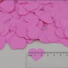 КОНФЕТТИ — Сердечки розовые (маленькие) 2.3см; вес 500г
