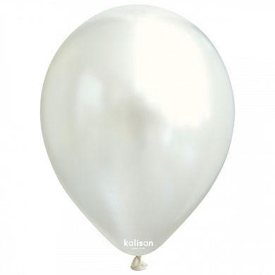Латексный шар Kalisan 12” Белый металлик (White) (100 шт)