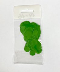 Конфетти Кружочек 12 мм Зеленый (500 г)