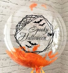 Наклейка Spooky Halloween в павутині Хеллоуїн на 18"-20" (30*30 см) + монтажка