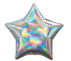 18” звезда голограмма серебро (кит)