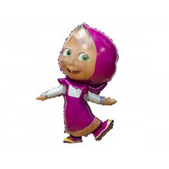 Фольгированный шар Flexmetal Мини фигура Маша Девочка в платочке