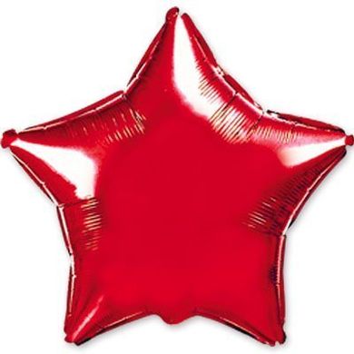 Фольгированный шар Flexmetal 18″ Звезда Красный