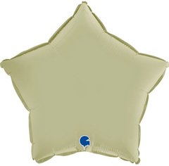 Фольгированный шарик Grabo 18” звезда оливка