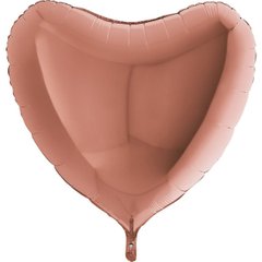 Фольгована кулька Grabo 36" Серце Рожеве Золото