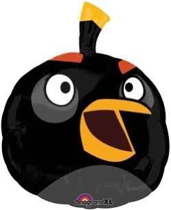 Фольгована кулька Anagram Велика фігура angry birds чорний